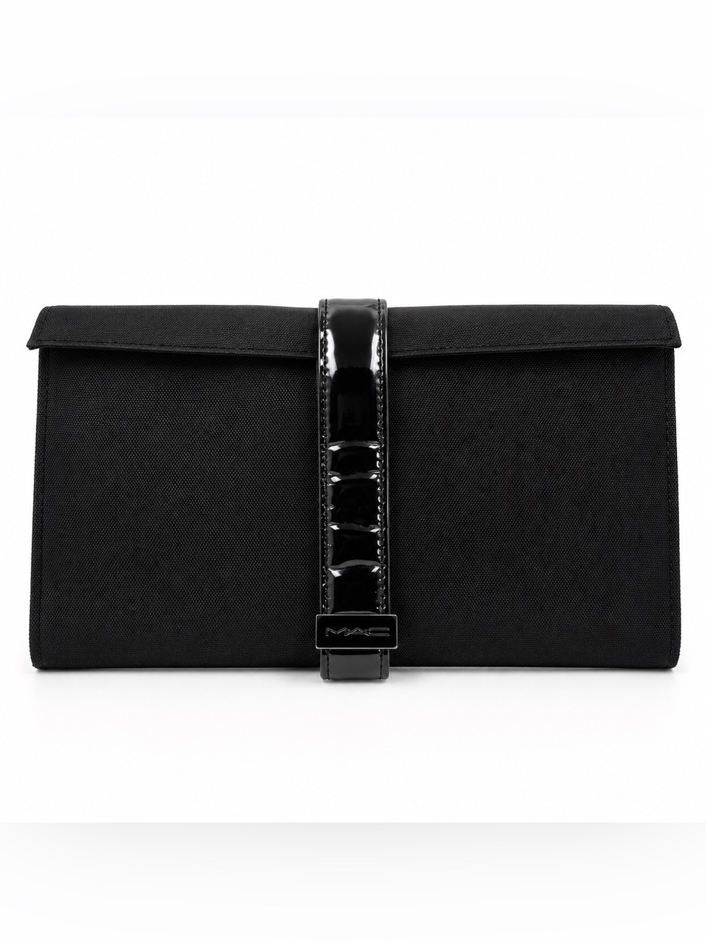 MAC Brush Roll Bag Rolled Cosmetic Brushes Holder Black